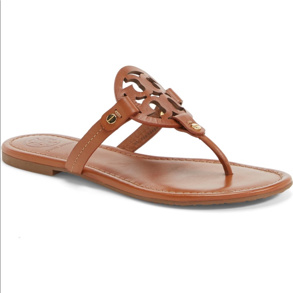 Tory Burch “Miller” sandal in Vintage Vachetta
